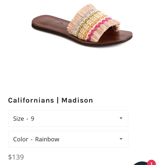 Californians Madison black ivory fringe raffia straw sandals NIB - Picture 5 of 5